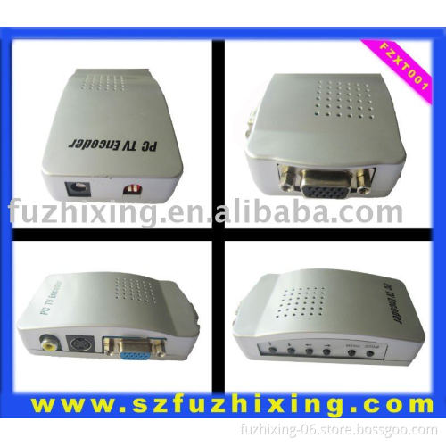 PC VGA to AV TV RCA video converter adapters